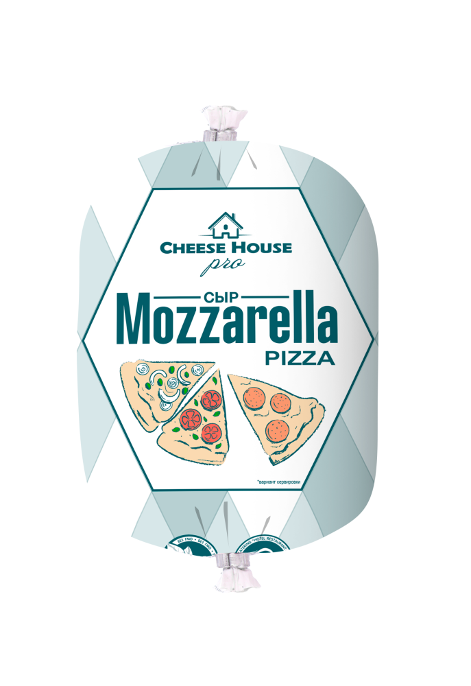 Сыр Mozzarella Pizza 40% 0,5 кг. ТМ Cheese House pro