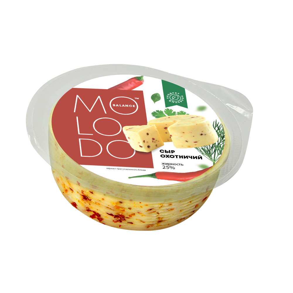 Сыр Охотничий 25% 200гр. ТМ Molodo balance