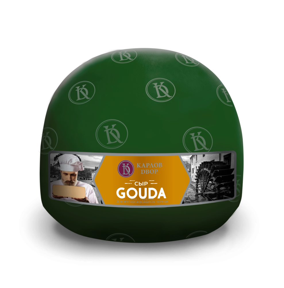 Gouda ("Гауда") 45% 1,6кг. ТМ Карлов Двор